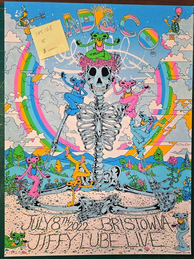 Dead and Company - 2022 - Tour Poster - Bristow, VA. Jul 8, 2022