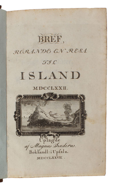 Bref, rörande en resa til Island 1772. - [EARLY IMPORTANT WORK ON ICELAND] (photo 2)