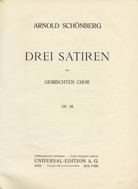 [Op. 28]. Drei Satiren [Score]