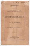 Proceedings of the Second Annual Meeting of the Southern Historical Society, held in the city of Richmond on the Twenty-Seventh Day of October, 1874