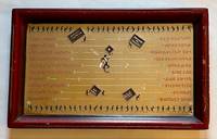 1932 Framed Art Deco Bartender's Tray Serving as a Guide to Mixing Drinks