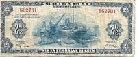 image of Curacao (Netherland Antilles) 2½ Gulden Banknote 1942 VG+ Condition