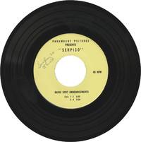 Serpico (Original vinyl 45 RPM record of radio spots for the 1973 film)