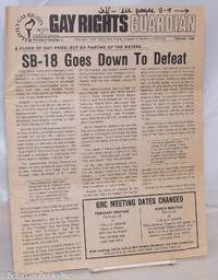 image of Gay Rights Guardian: vol. 5, #2, February 1980; SB-18 Goes Down to Defeat