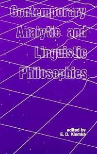 Contemporary Analytic and Linguistic Philosophies