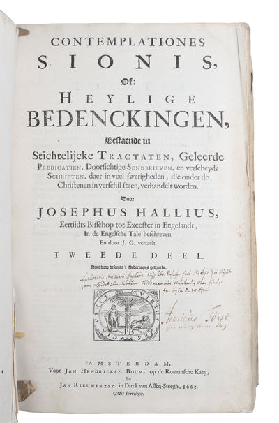 Contemplationes Sionis, of: Heylige bedenckingen,…