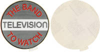 cover of Television: The Band to Watch (Original promotional sticker, circa 1977)