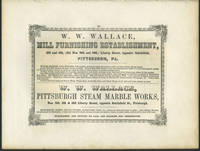 W.W. Wallace, Mill furnishing and marble works, Pittsburgh advertising with Niagara Falls print