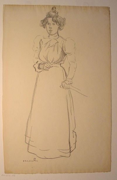 PORTRAIT OF A STANDING A WOMAN