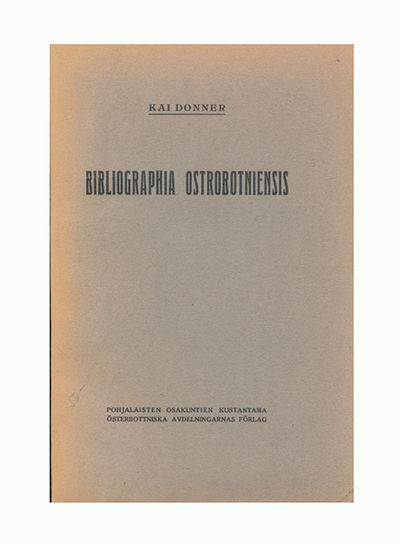 Bibliographia Ostrobotniensis.