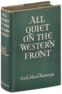 ALL QUIET ON THE WESTERN FRONT by Remarque, Erich Maria (novel); Wheen, A.W. (translator) - 1929