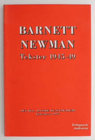 Barnett Newman. Tekster 1945-49.