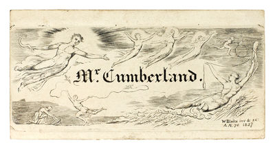 Calling Card  (sometimes called a bookplate) for George Cumberland