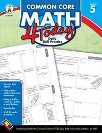 Carson Dellosa | Common Core Math 4 Today Workbook | 5th Grade, 96pgs (Common Core 4 Today)