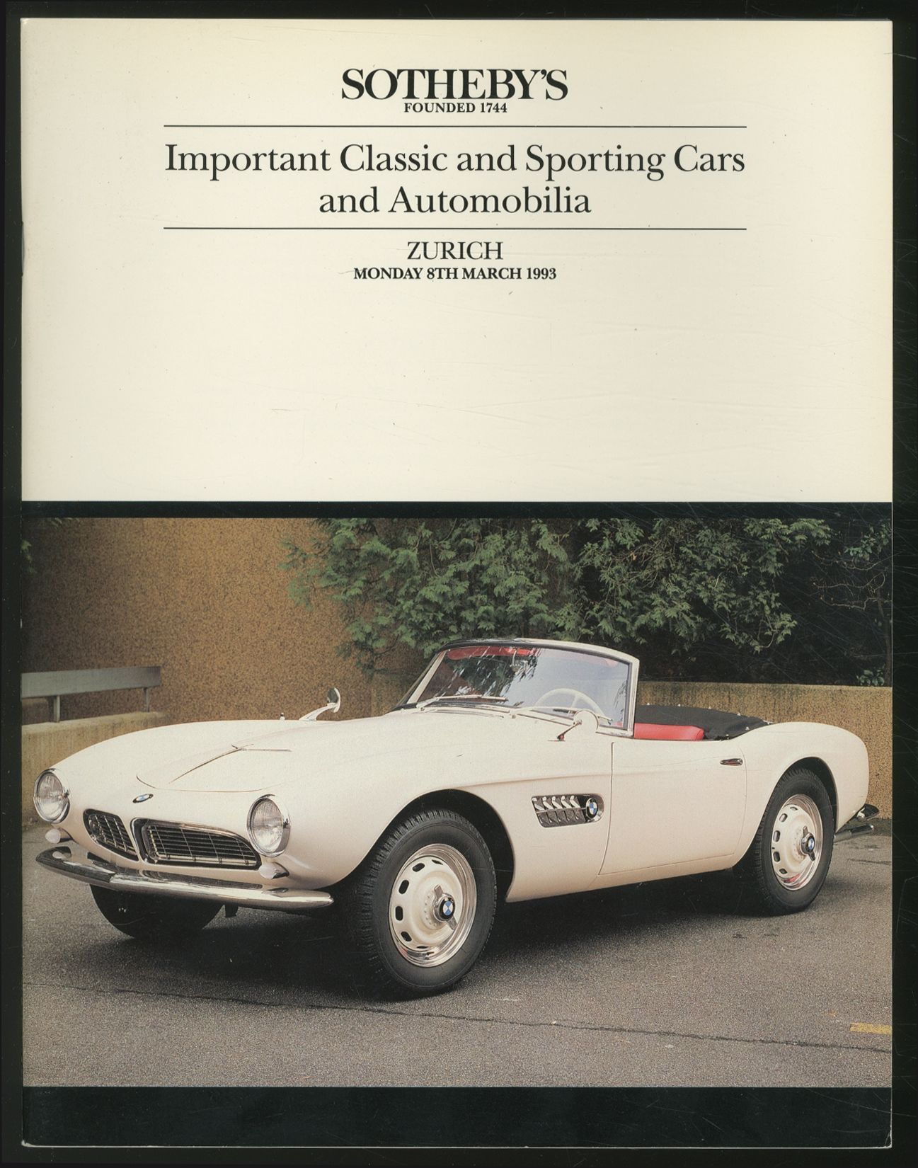 Sotheby's: Important Classic and Sporting Cars and