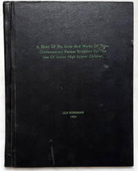 cover of A Story of the Lives and Works of Three Contemporary Kansas Sculptors for the Use of Junior High School Children