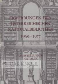 ERWERBUNGEN DER OSTERREICHISCHEN NATIONALBIBLIOTHEK