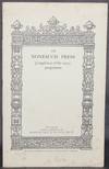 THE NONESUCH PRESS: COMPLETION OF THE 1923 PROGRAMME
