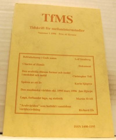 TfMS. Tidskrift för mellarnösternstudier. Nummer…