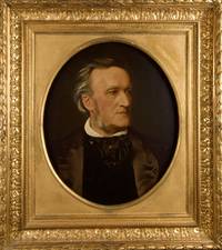 Fine original oil portrait painting of Wagner. Unsigned and undated. [?]German, ca. 1870
