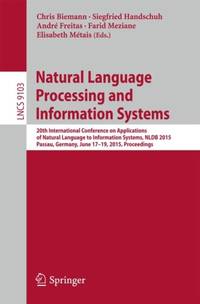 Natural Language Processing and Information Systems : 20th International Conference on...