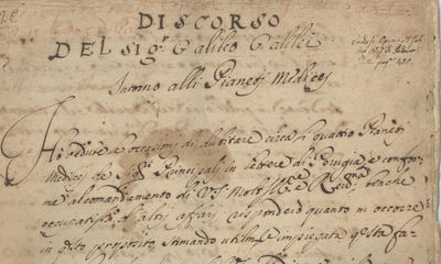 Galileo's Letter to the Vatican in Defense of His Astronomical Work, a Copy Created During the Banishment of his Work