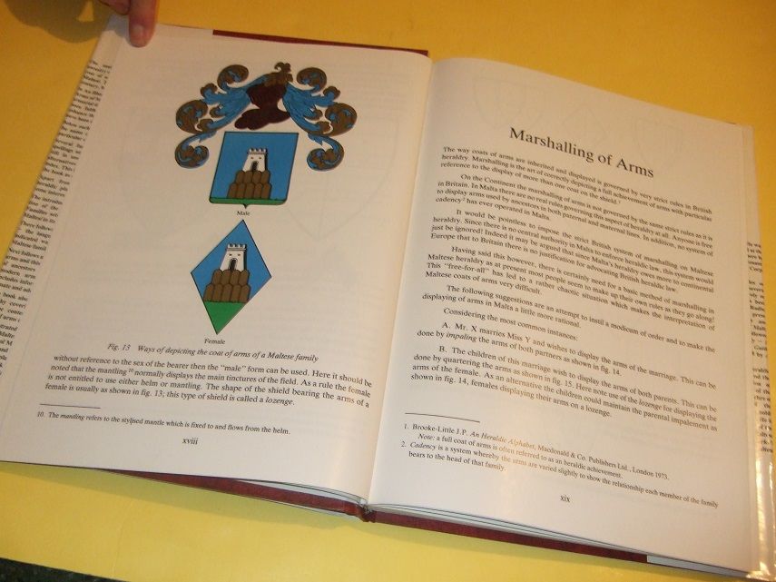 An Illustrated Collection of the Coats of Arms of Maltese Families