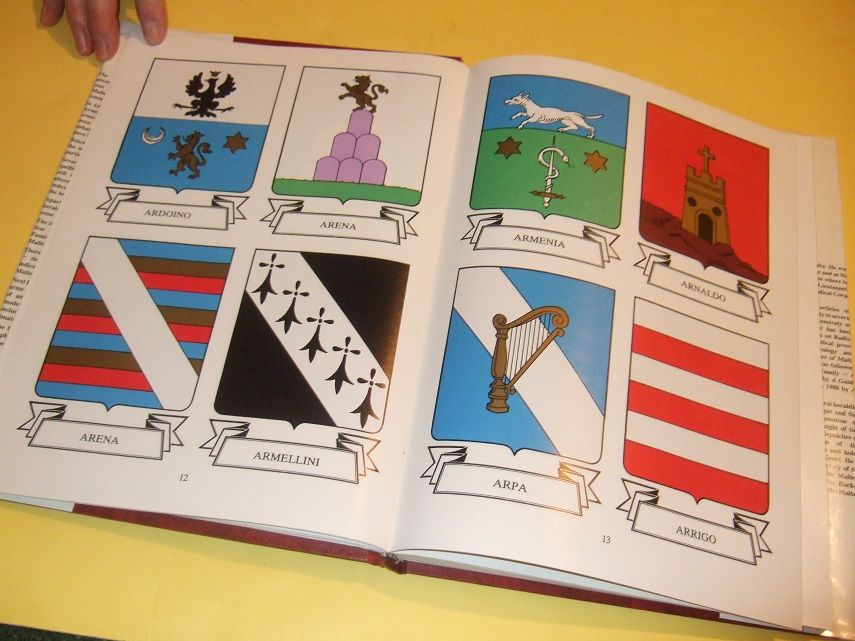 An Illustrated Collection of the Coats of Arms of Maltese Families