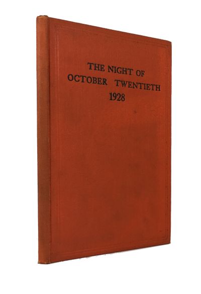 The Night of October Twentieth, 1928