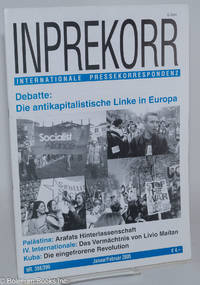 cover of inprekorr; internationale presslorresondenz, Januar/Februar, 2005 Nr. 398/399