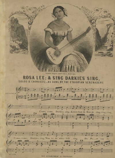 Musical Bouquet. No. 276. Donna Maria Martinez Morena – Rosa Lee; & Sing Darkies Sing (Solos & Choruses) as Sung by the Ethiopian Serenaders