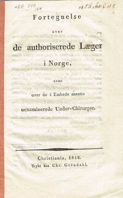 i Norge samt over de i Embede ansatte…