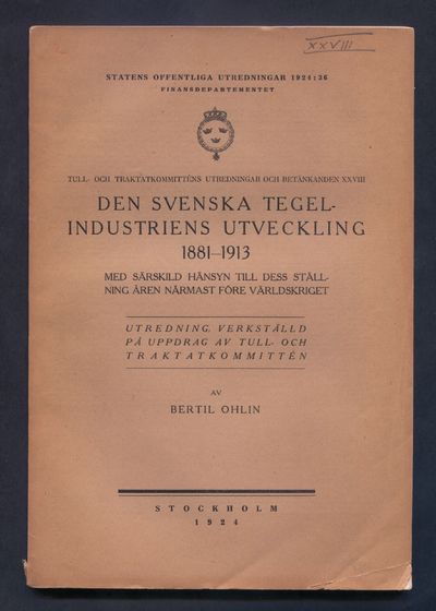 Den svenska tegelindustriens utveckling…