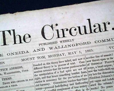 John Wilkes Booth Assassination Newspaper