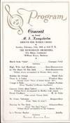 1962 Souvenir Program from a Concert on Board the Crusie Ship M. S. Kungsholm