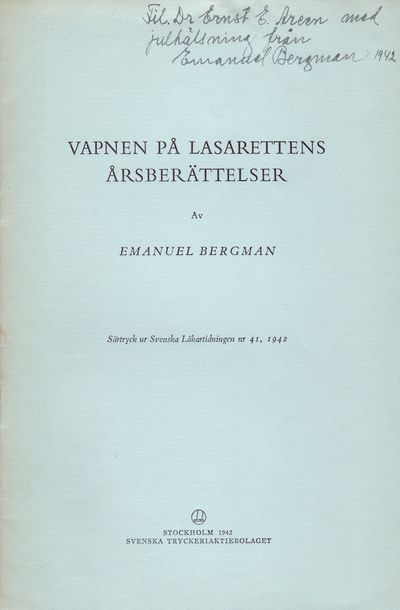Vapnen på lasarettens hembygdsberättelser.…