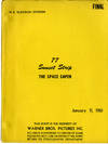 77 SUNSET STRIP - "The Space Caper" (Jan 11, 1961) TV script