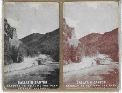 Gallatin Canyon: Gateway to Yellowstone Park Playing Cards