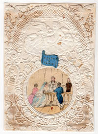 Accept a Trifle" -- 16mo Pictorial Lace Paper Valentine Depicting Couple Being Wed