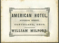 American Hotel, Cleveland Ohio advertising with Notch House, White Mountains print