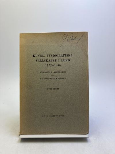 Kungl. Fysiografiska Sällskapet i Lund 1772-1940.…