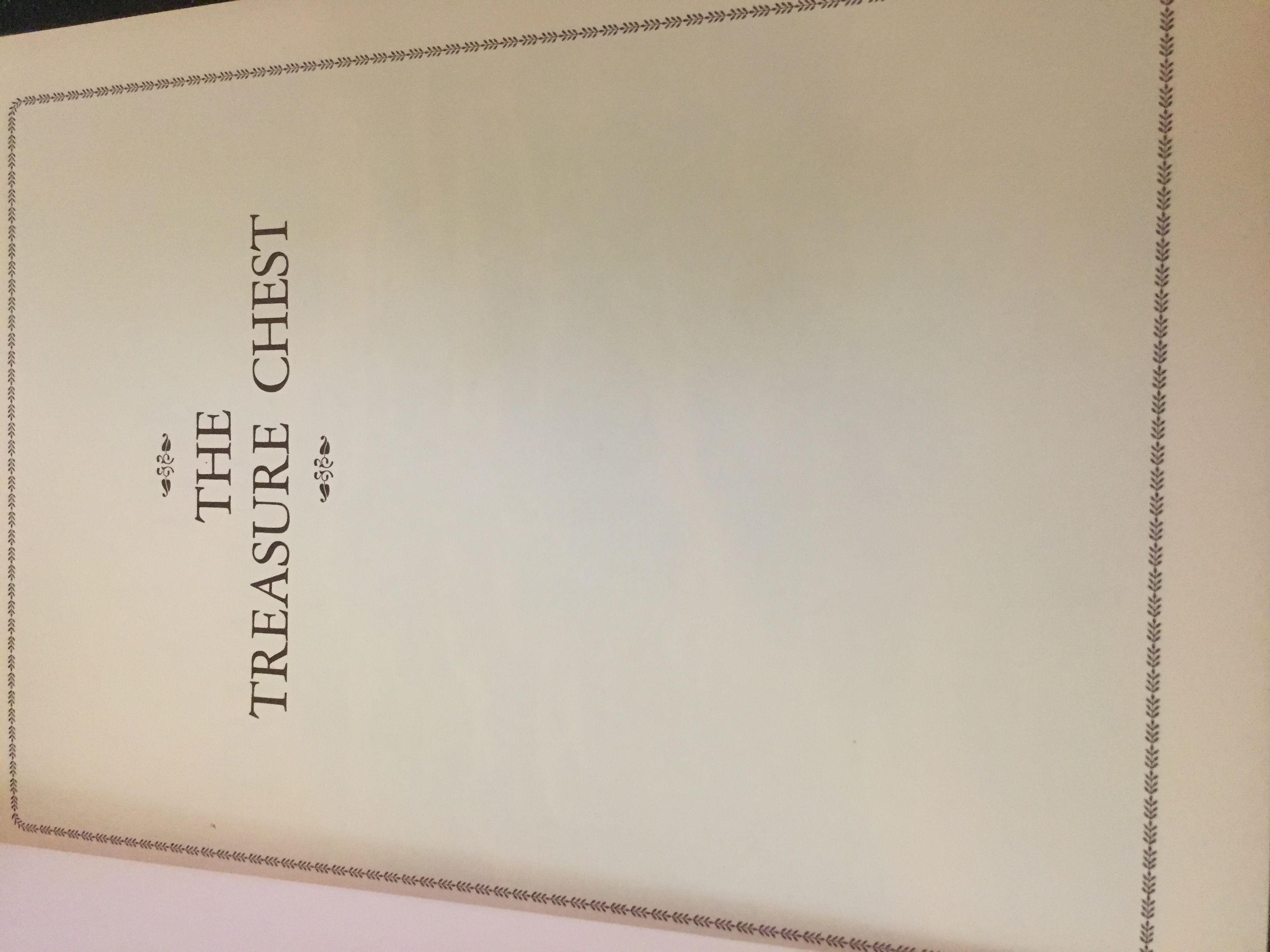 The Treasure Chest by Charles L. Wallis First Edition 1965 from