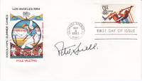image of 1984 SUMMER OLYMPICS FIRST DAY COVER SIGNED BY MIDDLE-DISTANCE RUNNER AND THREE TIMES GOLD MEDAL-WINNER PETER SNELL.