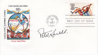 1984 SUMMER OLYMPICS FIRST DAY COVER SIGNED BY MIDDLE-DISTANCE RUNNER AND THREE TIMES GOLD MEDAL-WINNER PETER SNELL. by Snell, Peter. (b. 1938). Middle-distance runner. A New Zealander, he was the only male since 1920 to win gold medals for both the 800 and 1500 metres at the same Olympics in 1964 - 1983.