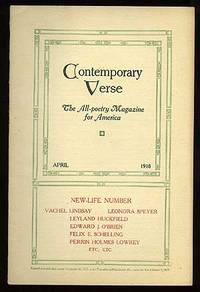 Contemporary Verse: April 1918