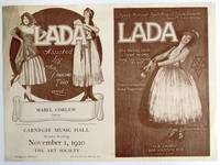 Flyer for a performance by Lada at Carnegie Music Hall, NYC, 1920
