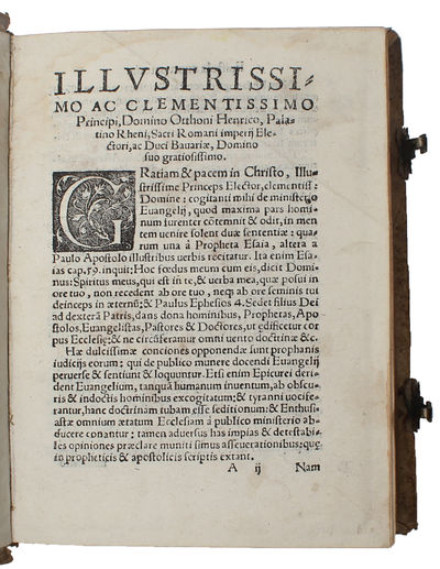 Epistolarum, Tomus primus, continens scripta viri Dei, ab anno millesimo quingentesimo septimo, usque ad annum vicesimum secundum. - [FIRST PRINTING OF LUTHER'S LETTERS] (photo 7)
