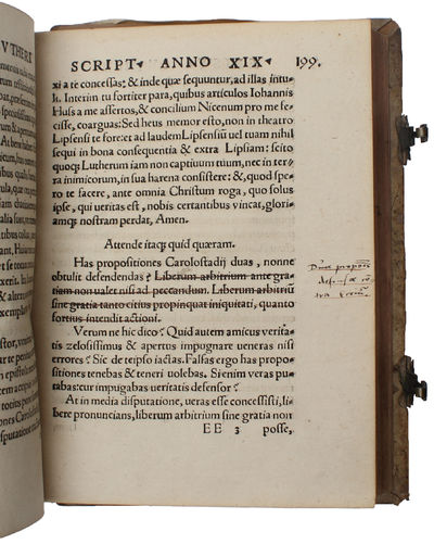Epistolarum, Tomus primus, continens scripta viri Dei, ab anno millesimo quingentesimo septimo, usque ad annum vicesimum secundum. - [FIRST PRINTING OF LUTHER'S LETTERS] (photo 9)