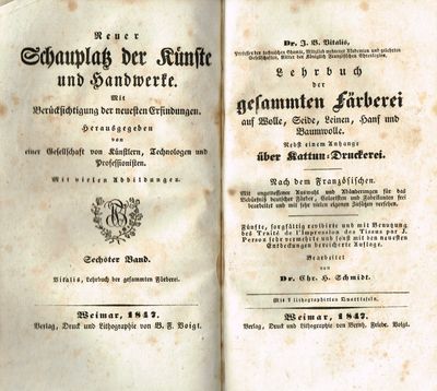 Lehrbuch der gesammten Färberei auf Wolle, Seide,…