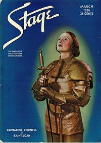 STAGE THE MAGAZINE AFTER-DARK ENTERTAINMENT (MARCH 1936)  Katharine  Cornell Front Cover